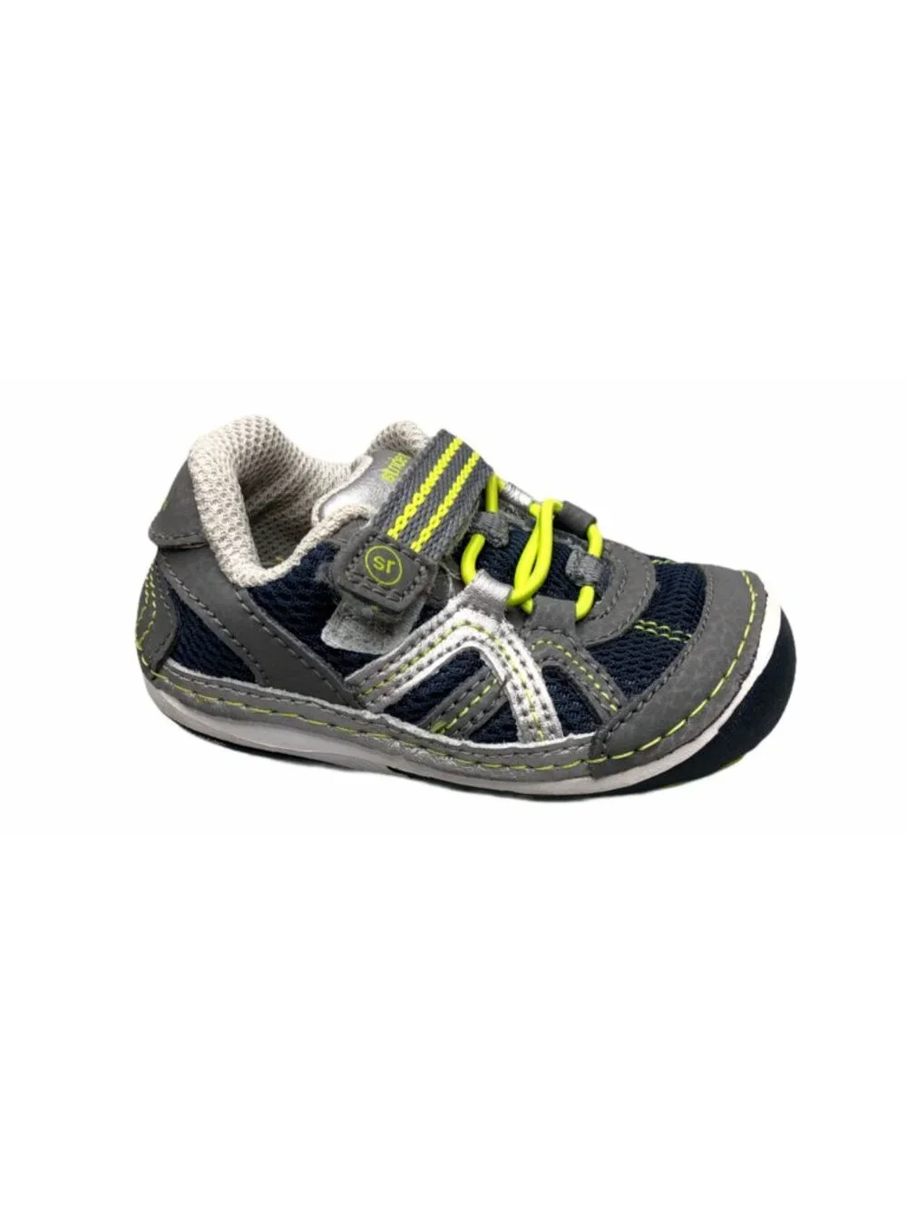 Stride Rite Riff Water Sandals Baby Boys 4 mos Infant Hook Loop Blue Green Gray